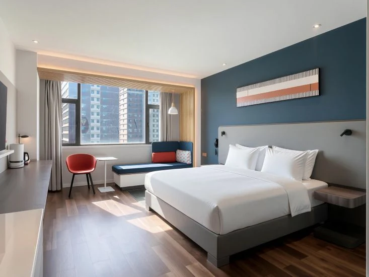 Sample room at Holiday Inn Express Xining Railway Station; actual tour hotel to be confirmed