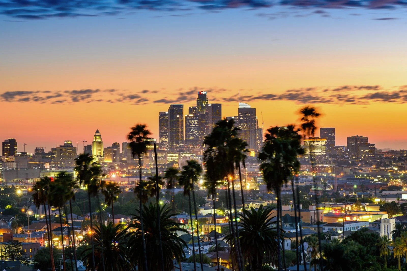 Los Angeles skyline, California
